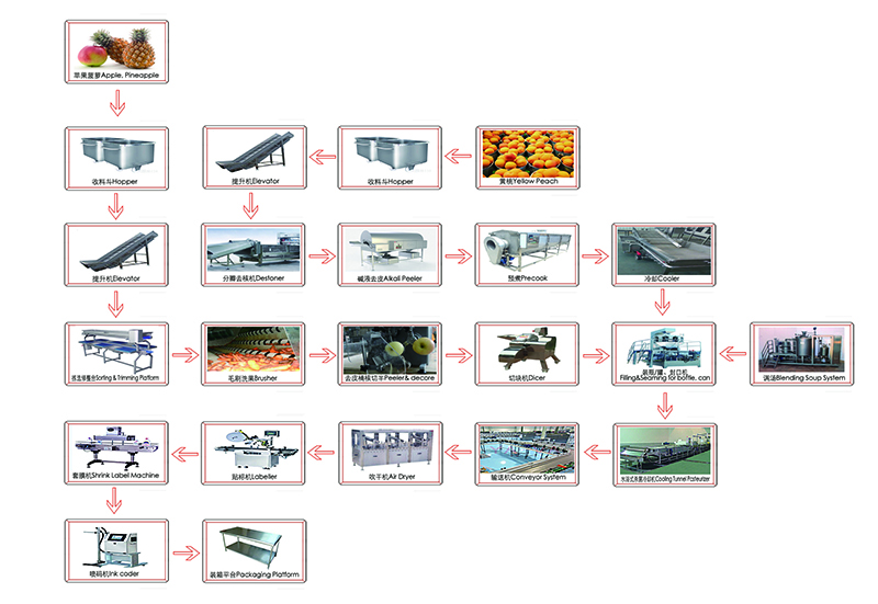 Canned FruitVegetable Processing Line