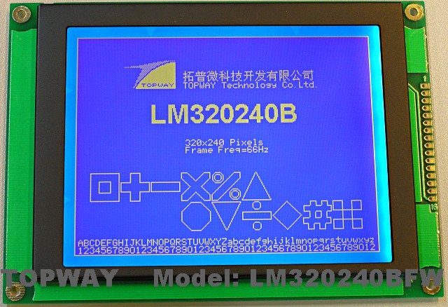 320X240 51 Graphic LCD Display Cog Type LCD Module LM320240 Serials