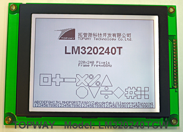 320X240 51 Graphic LCD Display Cog Type LCD Module LM320240 Serials