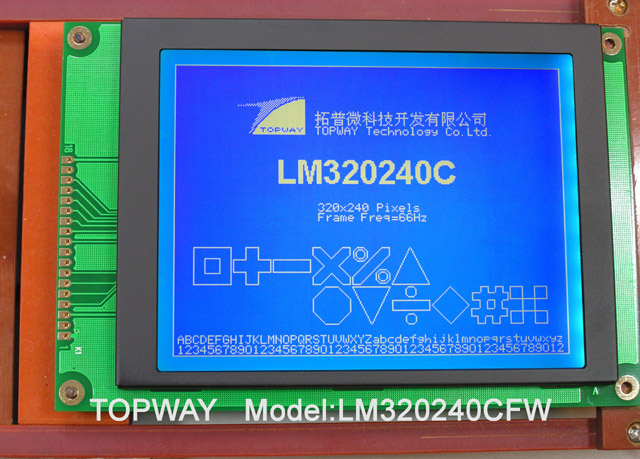 320X240 51 Graphic LCD Module Cog Type LCD Display LM320240C