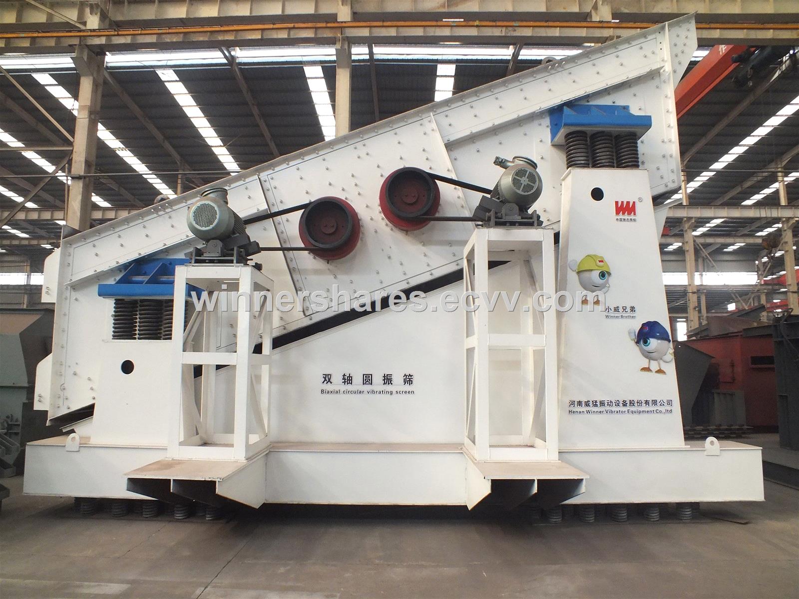 High quality large biaxial circular vibrating screen from China