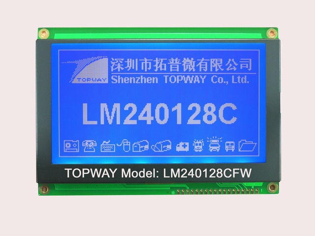 240X128 Graphic LCD Module COB Type LCD Display LM240128C