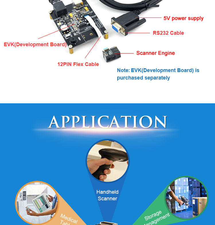 LV3096 Low Consume 2D TTL embedded mini barcode reader module for handheld devices