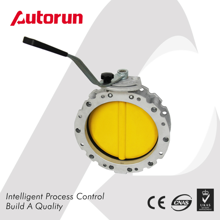 MANUAL OPERATED POWDER BUTTERFLY VALVE DOUBLE OR SINGLE FLANGE