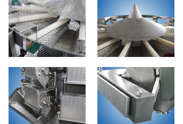 stainless steel combination weigher for noodles rice noodles or bean sprout