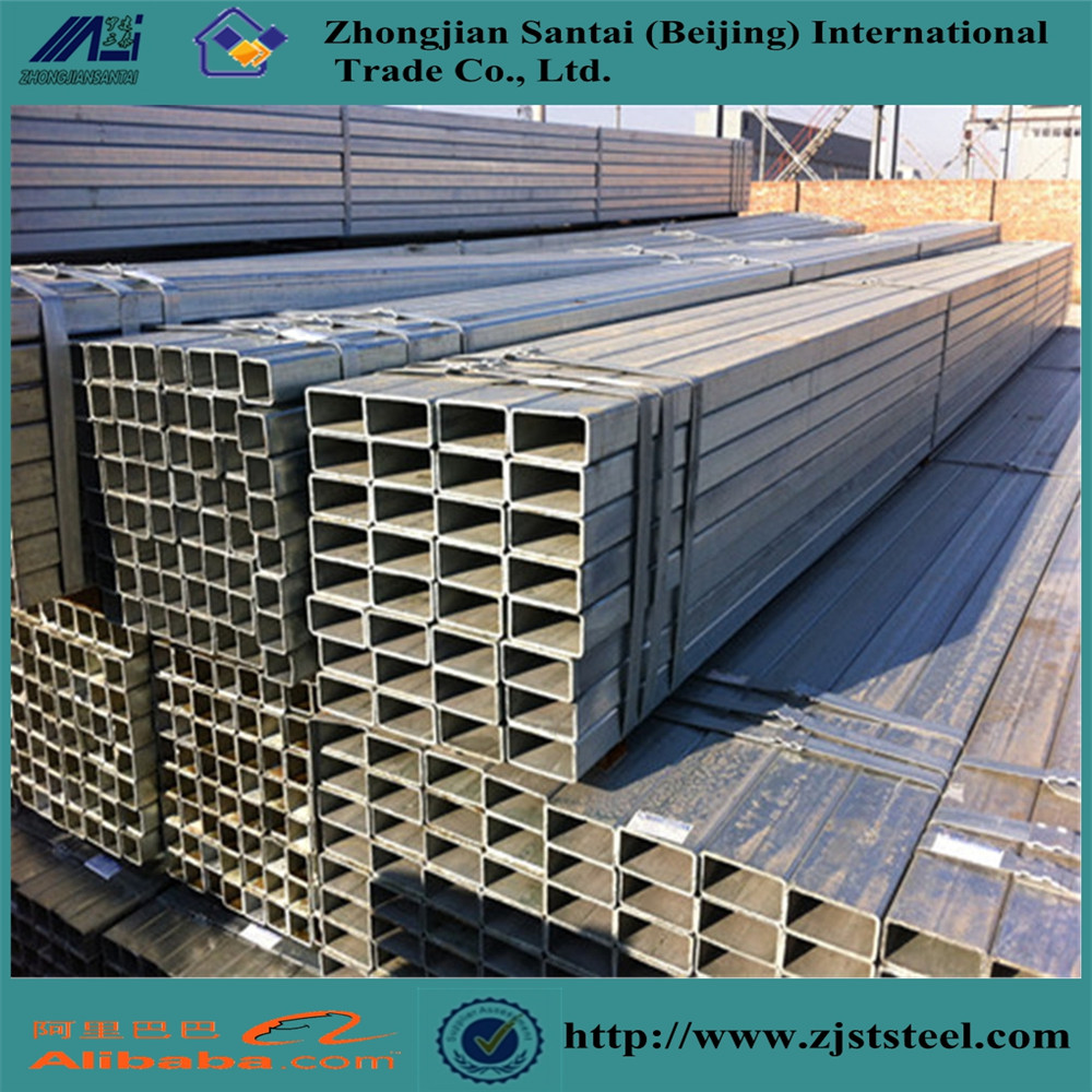 Fencing Mild Carbon Square Welded Galvanized Steel rectangle Tube