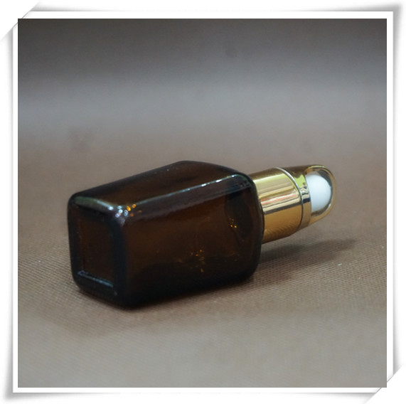 Square Amber 30ml Glass Essential Oil Bottle with Dropper