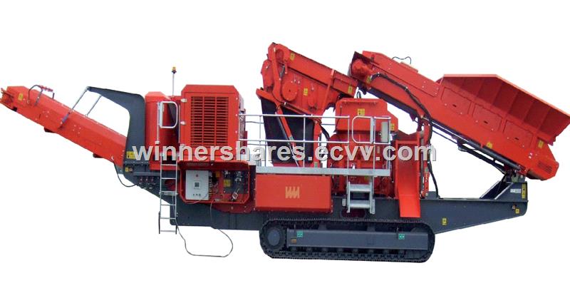  of Energy saving crawler mobile stone crushing station plant