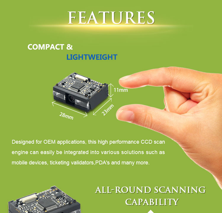 LV1000 High quality Small 1D CCD Barcode Scanner Reader Module Engine For Portable Handheld Scanner LV1000 High quality Small 1D CCD Barcode Scanner Reader Module Engine For Portable Handheld Scanner