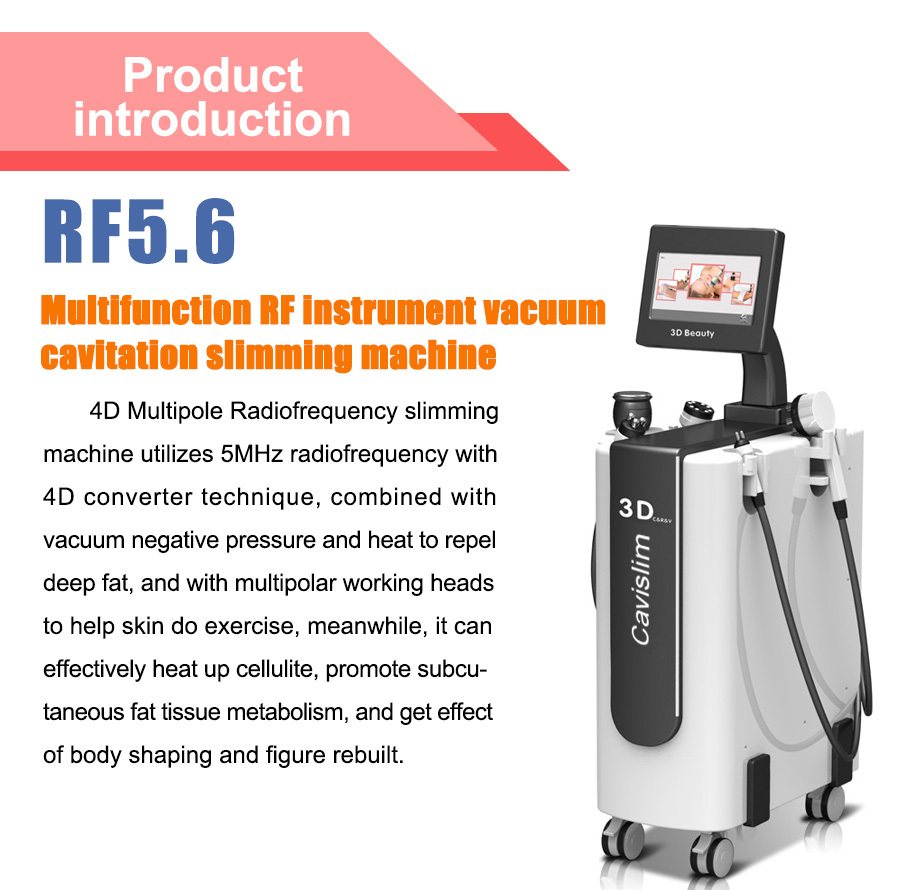 RF56 Ultrasonic RF Vacuum Cavitation skin tightening antiaging radio frequency device for home radio frequency