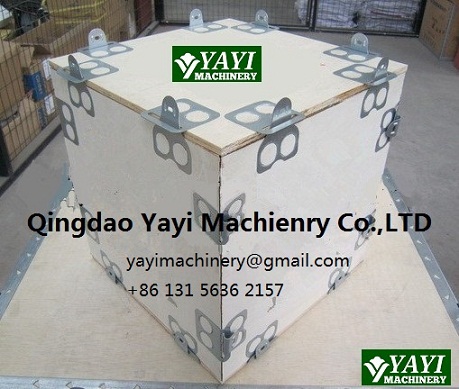 Steel tongue buckle machine for foldable boxes