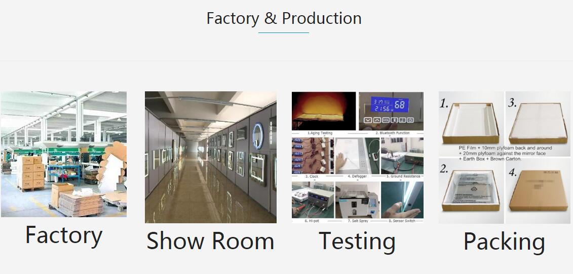 Hotel Decorative LED Bathroom Mirror with Touch Sensor Switch