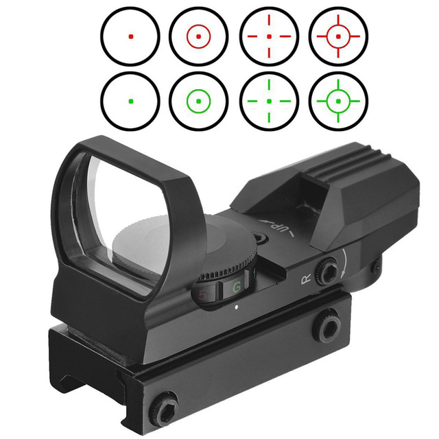 1 x 22 Mini Reflex air airsoft Pistol scopes with 1120MM mounts And covers for Green Red Shotgun Dot Sights