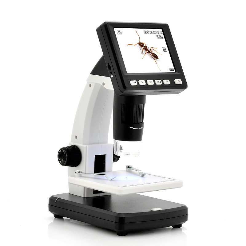 35 Inch LCD USB Portable Video Digital 5 Megapixels Microscope 8 LED Camera with Chargeable Battery