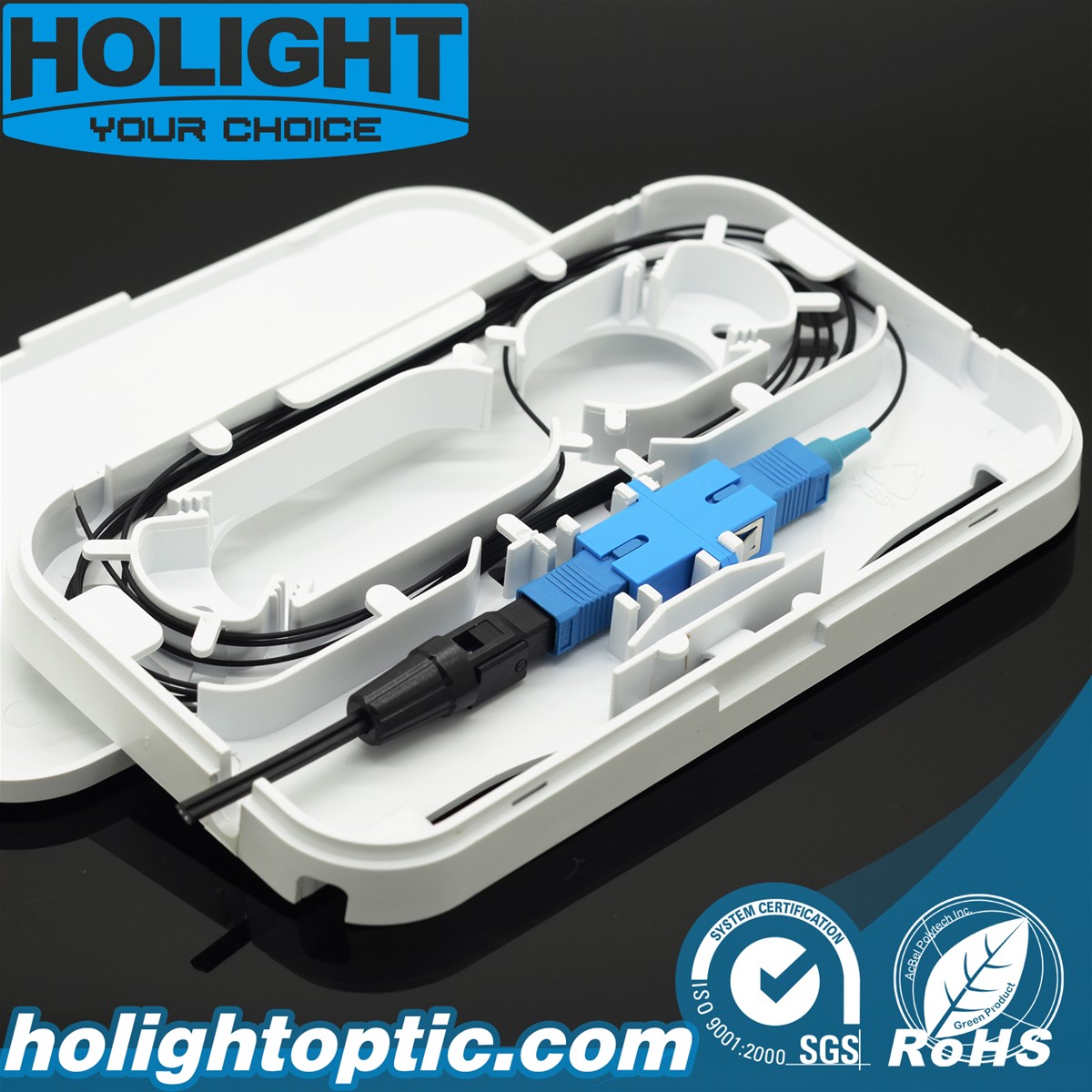 Fiber Optic FTTX Faceplate 1 Port