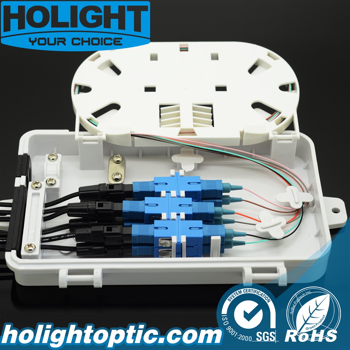 Fiber Optic Wall Mounted 6 Core FTTH Indoor and Outdoor Terminal Box