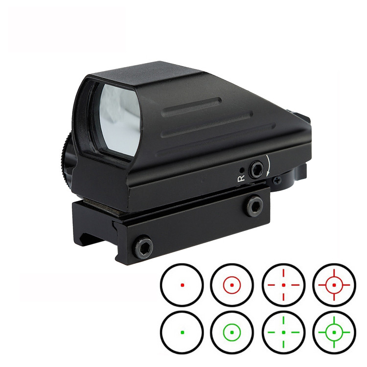 1 x 22 Mini Compact Reflex air airsoft Pistol Shotgun rifle scopes with 1120MM mounts for Green Red Shotgun Dot Sights