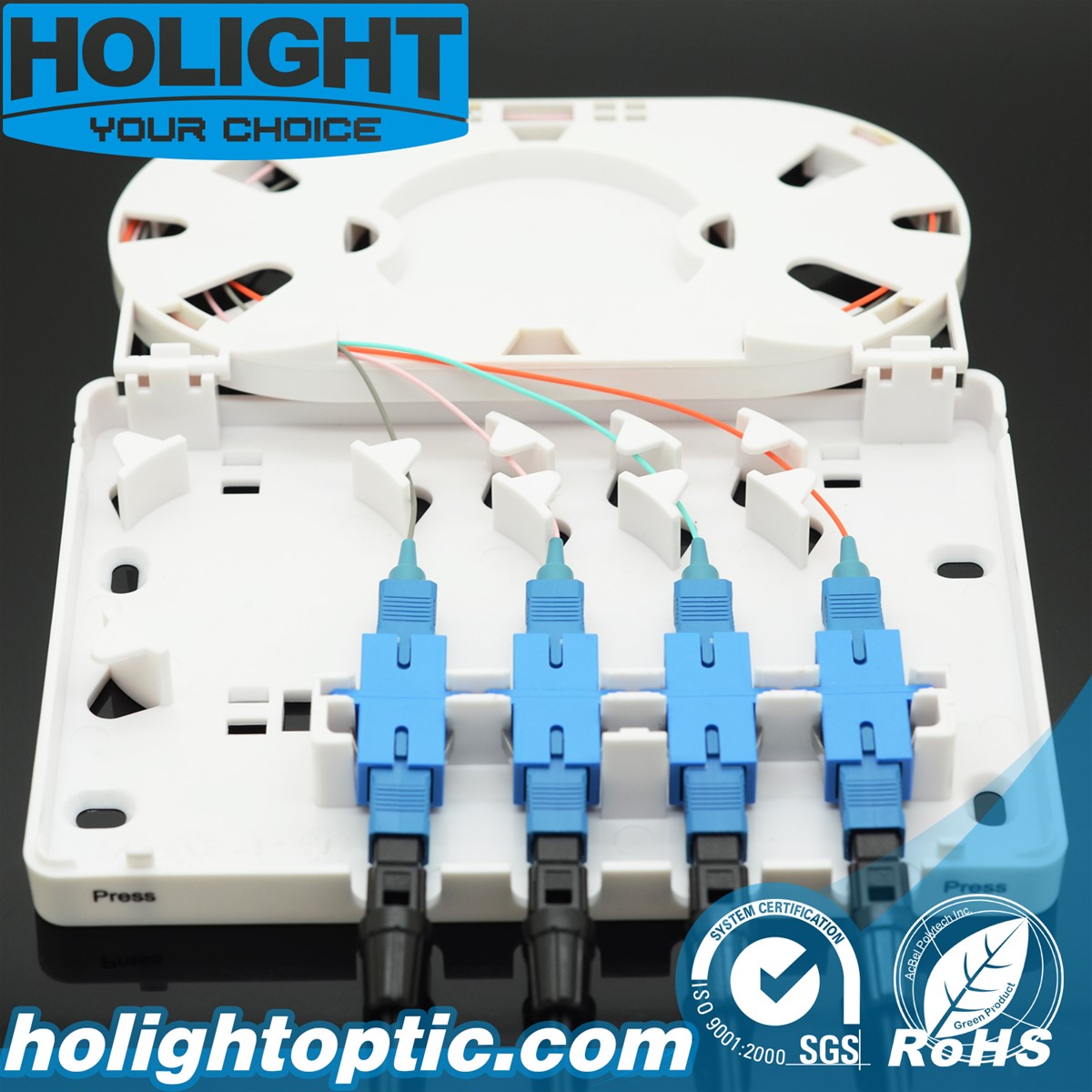 Indoor Fiber Optic 4 Core Terminal Box