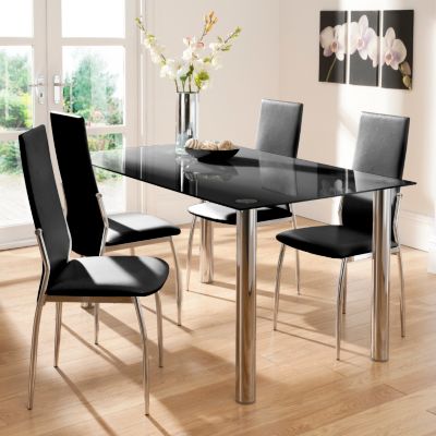 RTG GLASS DINNING ROOM TABLE RECTANGLE