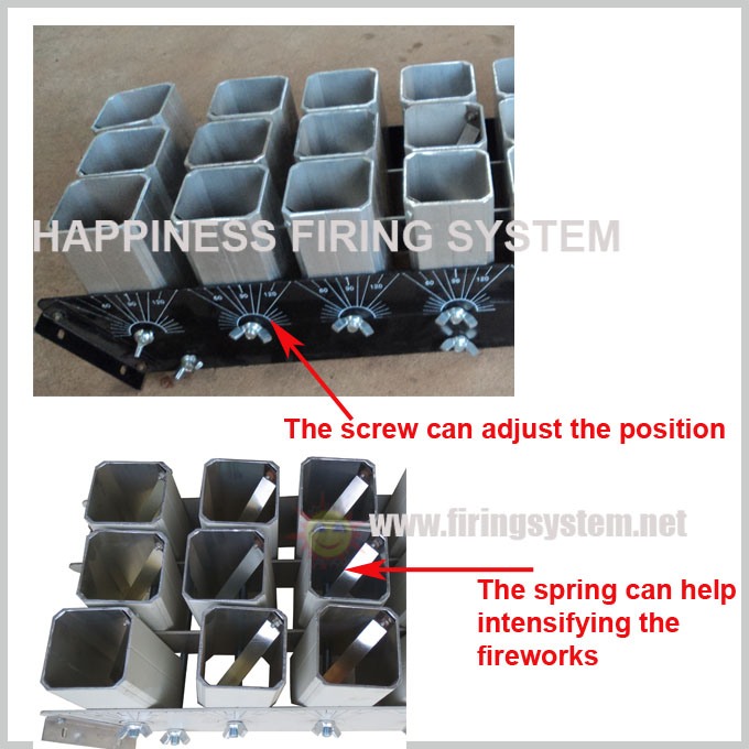 12 inch 32 shots aluminium display rackssingle shot display rackshell rackpyrotechnic display racks48