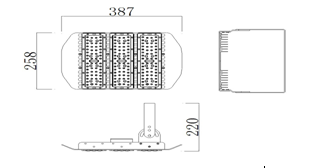 110LMW led tunnel light 150w with Meanwell driver