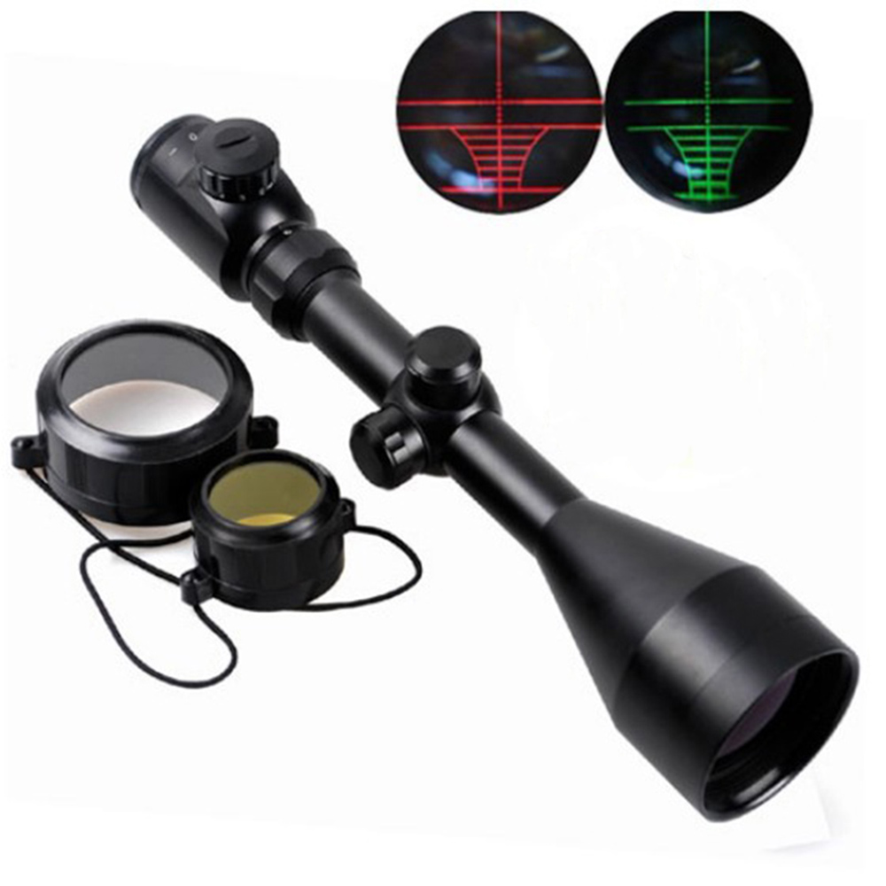39X56 EG Long Range Tactical Telescopic Air Airsoft Sniper Shotgun Rifle Scopes with Red Green Illuminated Sights