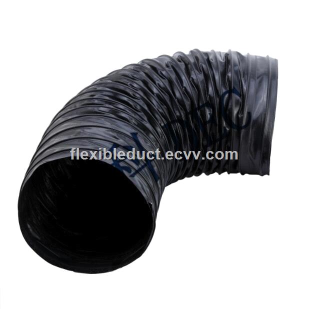 Fire retardent tarpaulin flexible duct 8 inch PVC coated glassfiber ducting