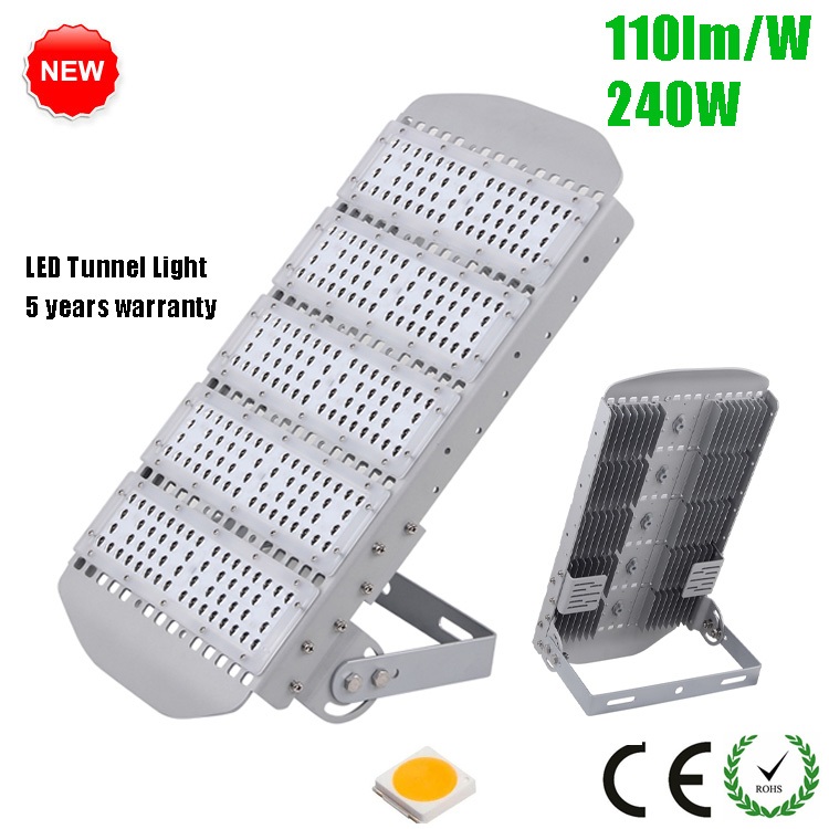 High power outdoor IP65 240w led tunnel light