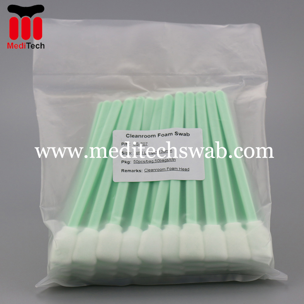 Lint Free Foam Cleaning Swabs FS707