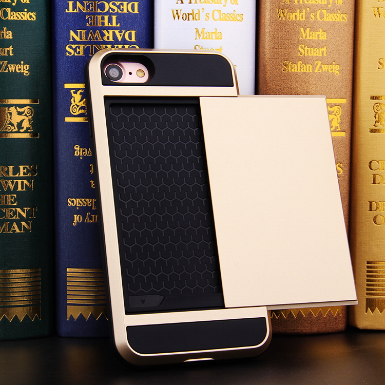 New design of Wallet Top Sales No1 TPUPC case for iphone for samsung with card slot
