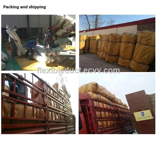 Energy efficient insulated flexible air duct high quality air condition flexible hvac duct