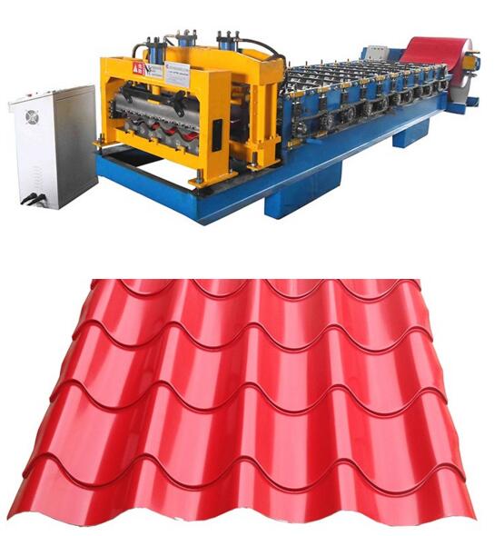 Roofing glazed forming machine for building construction
