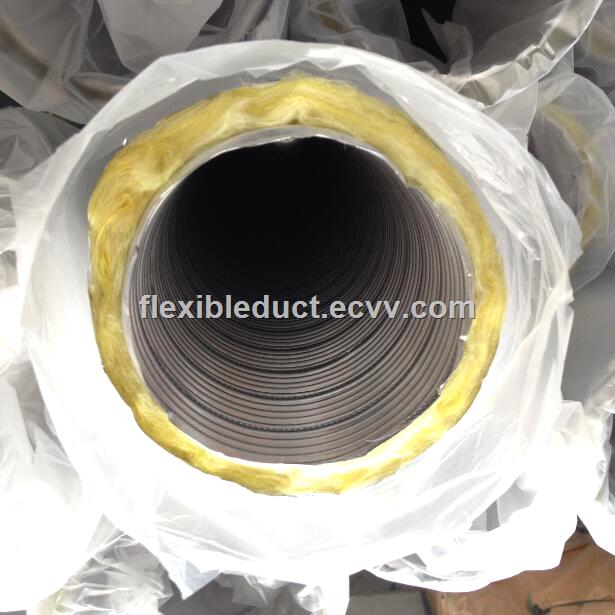 Factory price semi rigid aluminum flexible duct 8 inch heat resistant flexible duct