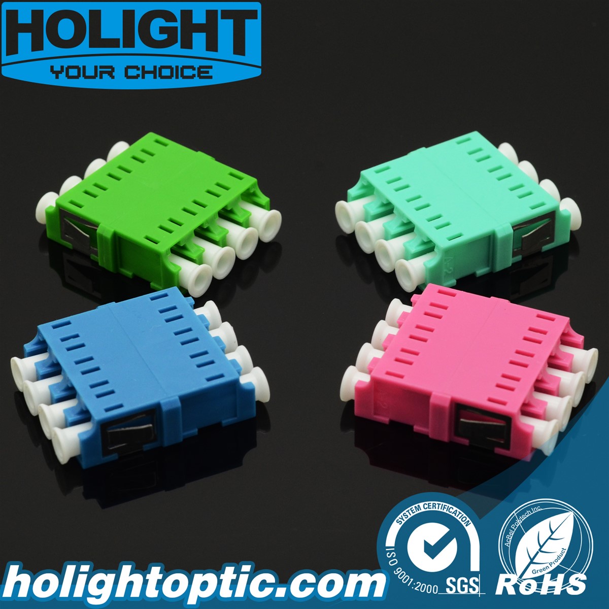 Fiber Adaptor LC Quad without Flange