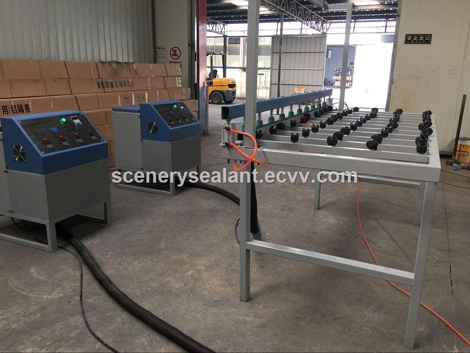 Single seal double glass used hot melt sealant extruder machine