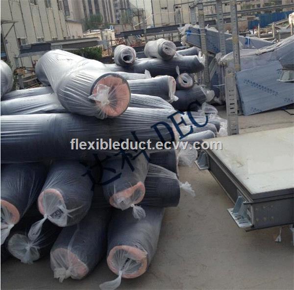 Noise reduction 6 inch insulated flexible hvac duct fast install acoustical flex duct