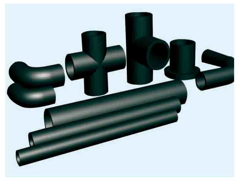 Ultra high molecular polyethylene pipe