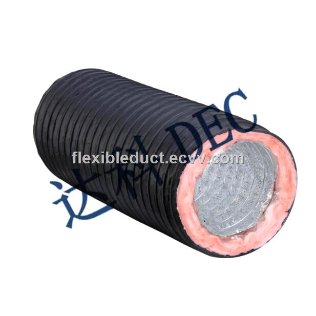 China Supplier Enforced Acoustic Flexible Air Duct Extremely Strong Acoustic Insulated Flexible Duct For HVAC Systems