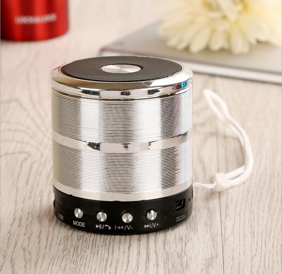 HIFI Stereo portable mini metal bluetooth wireless speaker ws 887 USB TF mini speaker