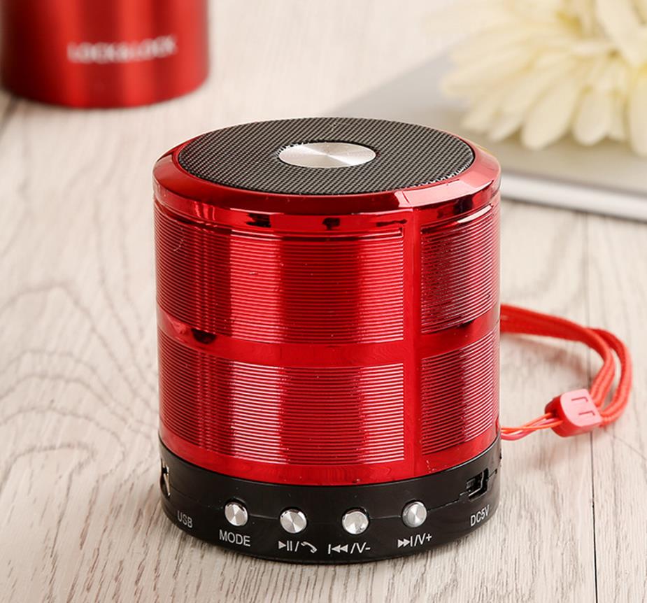 HIFI Stereo portable mini metal bluetooth wireless speaker ws 887 USB TF mini speaker
