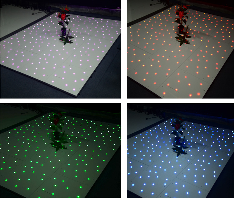 RGB colorful wireless led starlit dance floor light