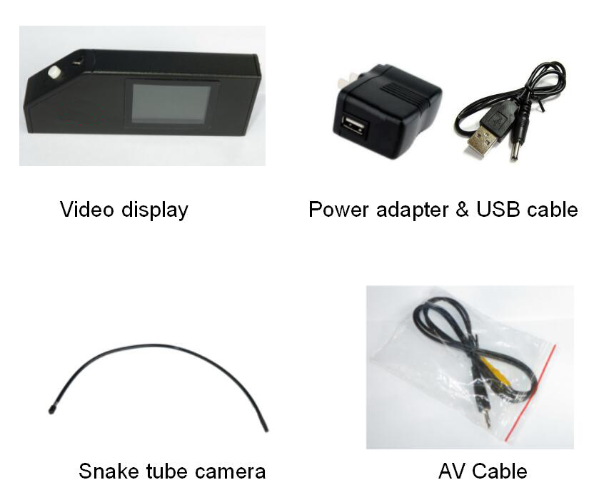 Mini Flexible Monitor Scope with 55mm snake tube