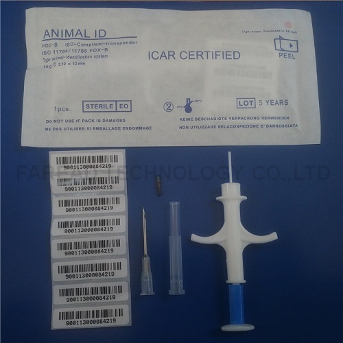 RFID 1342Khz 21212mm RFID Animal microchip implant veterinary syringe for dogcat mouse turtlearowanasnake etc