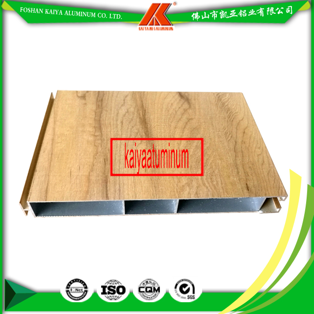 Wood Color Series Aluminum Profile for Kitchen Cabinet Extruded