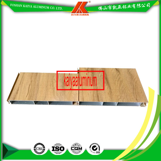 Wood Color Series Aluminum Profile for Kitchen Cabinet Extruded