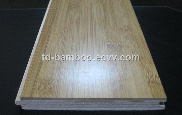 Engineered strand woven bamboo flooring