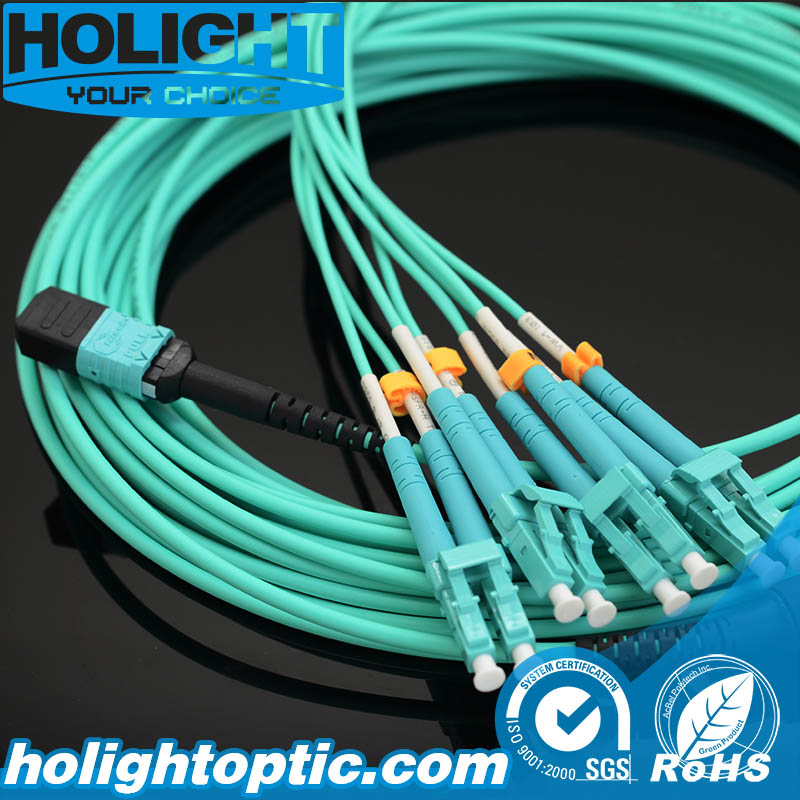 MPO to LC Om3 Trunk Fiber Optic Cable