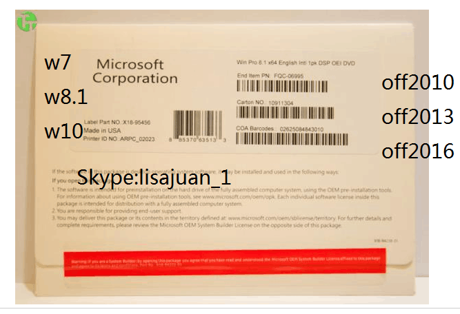 Windows Server Software Win 8.1 Professional OEM Original Key COA Sticker
