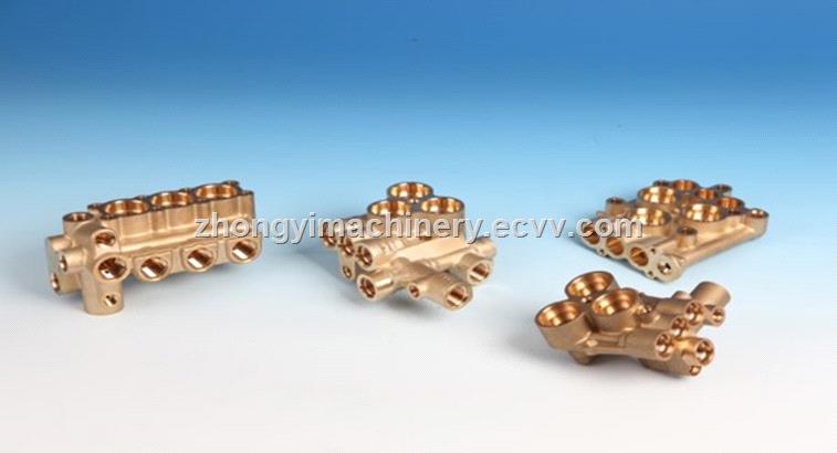 Copper fitting turning machined parts