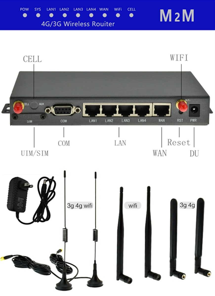 4G Lte M2M VPN Cellular HSUPA WCDMA EVDO Router openwrt Server in Computers Tablets Networking